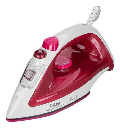 Plancha De Vapor T-fal Steam Essential Fv1052 Ceramica 1160w Color Rosa Chicle