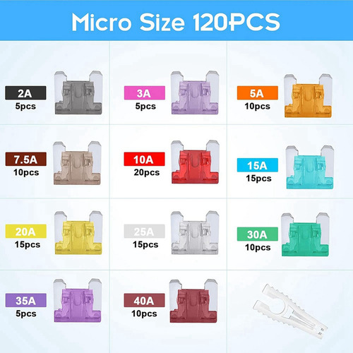 120 Microfusibles, Kit De Microfusibles Delgados, Micrófono