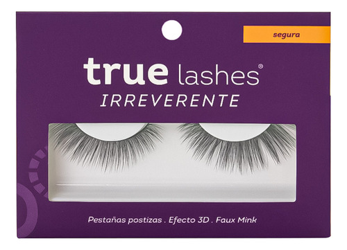 Pestañas Postizas True Lashes Colección Irreverente Color Segura