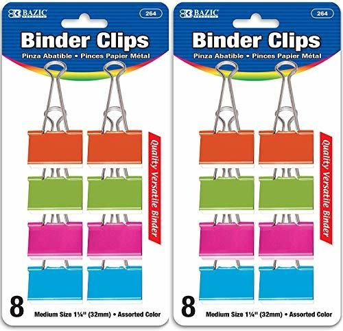 Clips - Clips - Bazic Binder Clips Medium 1 1-4  (32mm) Asso