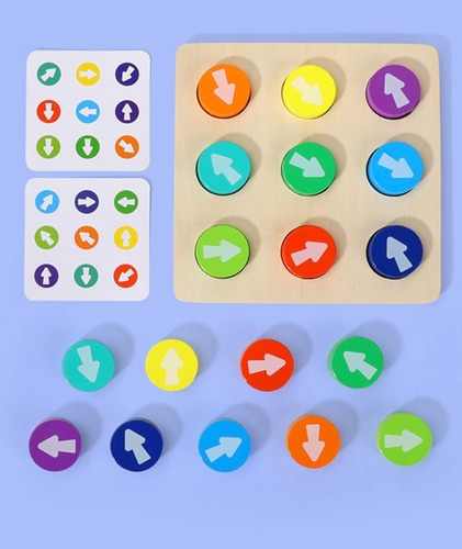 Juego Didáctico De Mesa Patrones De Flechas Y Encaje Niños