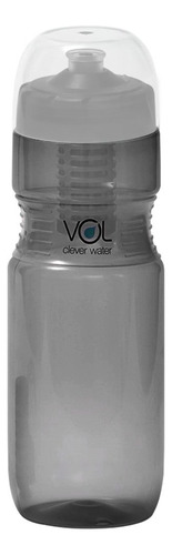 Botella De Agua Con Filtro Disruptor Vol 700ml Libre Bpa Color Negro