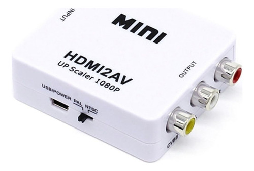 Adaptador Hdmi A Rca O Convertidor Hdmi A Rca 1080p