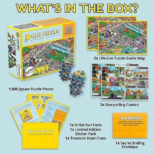 Odd Pieces Mystery Jigsaw Puzzle - Serie 2 Glitch Mystery Pu