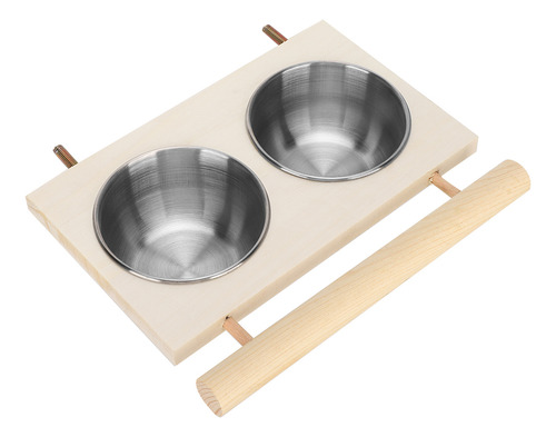 Cuenco De Alimentación De Acero Inoxidable Para Pájaros Y Ma