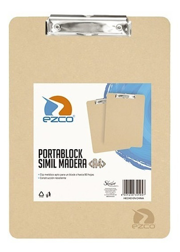 Portablock  De Madera A4