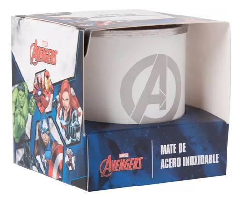 Mates Avengers De Acero Inoxidable En Caja Marvel Original