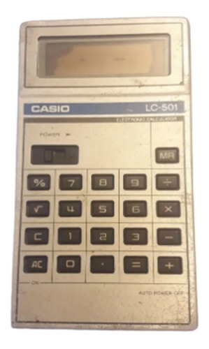 Calculadora Casio De Bolsillo De Metal Lc-501