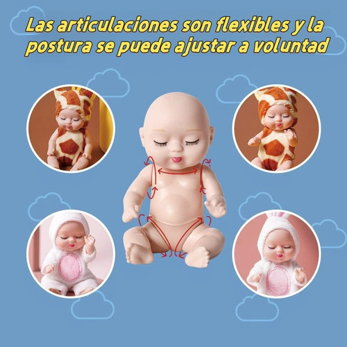 Yo 6 Pz Muñecas For Dormir Reborn Vístete Niños Muñecas