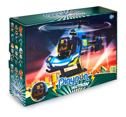 Pinypon Action Mini Helicóptero Con Figura Pin Y Pon