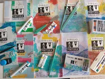 Comprar Curso Dibujo Y Pintura Pack Libros Acrilico Acuarela Plumas