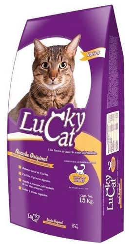 Lucky Cat 15kg. Croqueta Alimento Gato Todas Las Edades