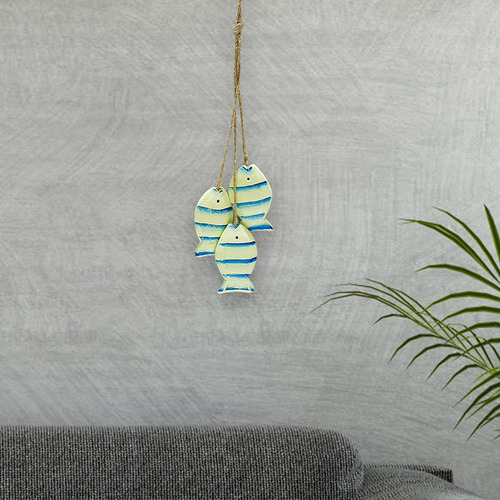 2 Decoración De Pared Con Peces De Madera, Manualidades,