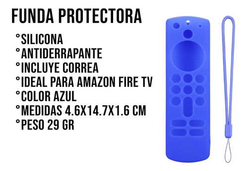 Imagen 4 de 10 de Funda Control Amazon Fire Tv Stick 4k Alexa Case Silicon