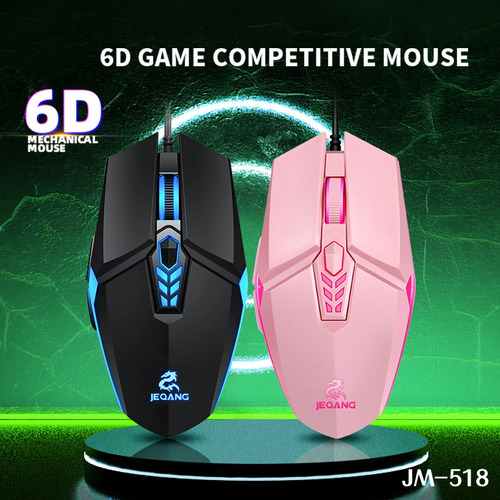 Mouse Para Juegos Jeqang Jm-518 Con Cable Usb, Ajustable 160