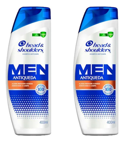 Shampoo Head & Shoulders 400ml Anticaspa Antiqueda - 2un