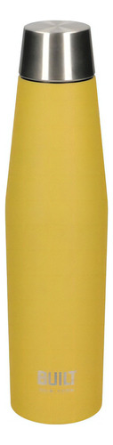 Botella Térmica Built New York Apex 540ml Bicapa Acero 24h Color Mustard