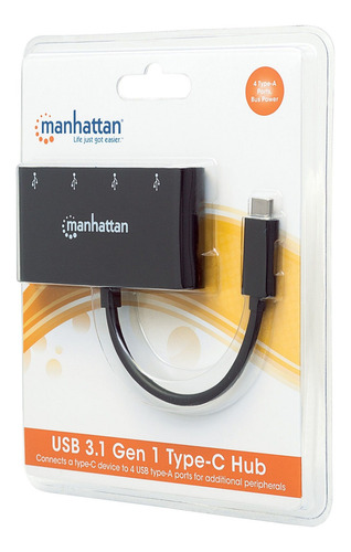 Concentrador Hub Convertidor Usb C Usb 3.1 Manhattan /v /vc