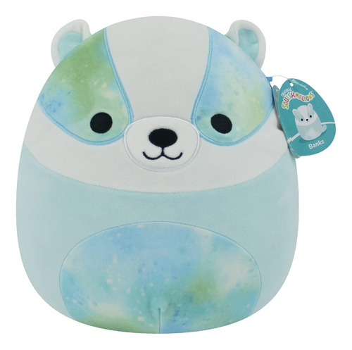 Squishmallows Banks Blue Badger De 12 Pulgadas, Tamaño Media