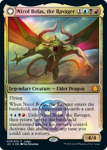 Nicol Bolas, The Ravager (judge Promo) Magic The Gathering Inglés