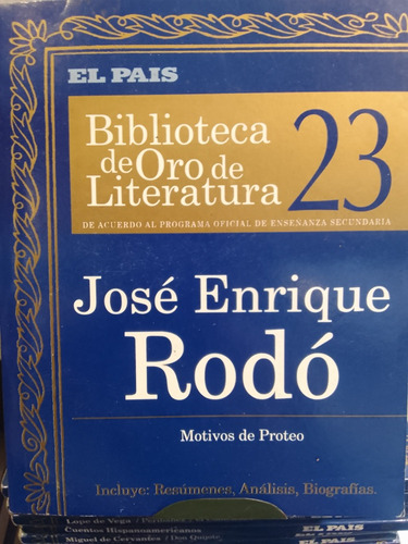 Motivos De Proteo Jose Enrique Rodo