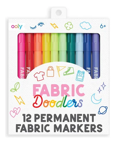 comprar Ooly Marcadores Permanentes De Tela Juego De 12