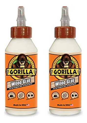 Gorila 62000222 Wood Glue 2 Pack 8 Oz