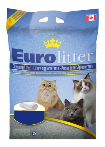 Piedritas Sanitaria Gato Aglutinante Litera Euro Litter 7kg 