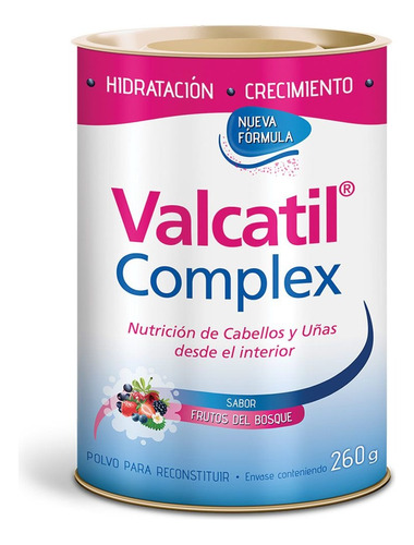 Suplemento Valcatil Complex Nutricion Cabello Uñas Polvo 260