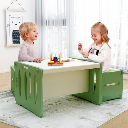 Juego De Mesa Y 2 Sillas Para Niños, Mesa De Actividades De 