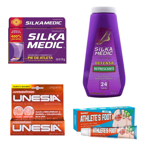 Gel Pie De Atleta Talco Hongos Pies Uñas Silka Desodorante