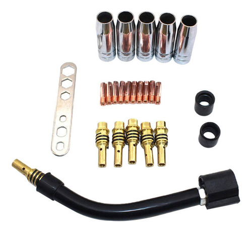 24pcs / Set 15ak Mig Kit De Soldadura Conector De Boquilla