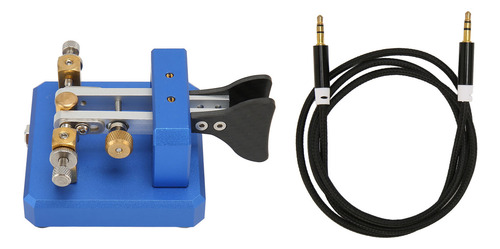 Raquete Dupla Com Chave Telegráfica Morse Automática Azul Es