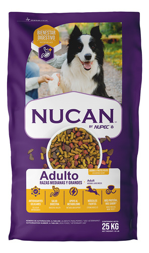 Nucan Adulto Razas Medianas Y Grandes 25 Kg