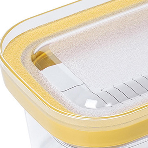 Contenedor Para Platos De, Recipiente Para Guardar, Amarillo