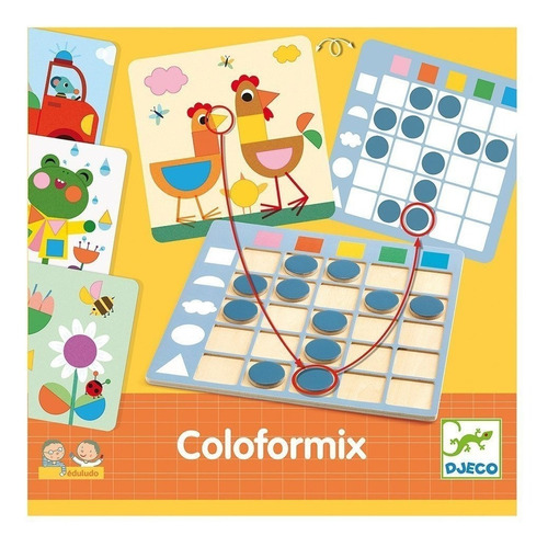 Djeco Colorformix Juego Didáctico Formas Y Colores Lógica