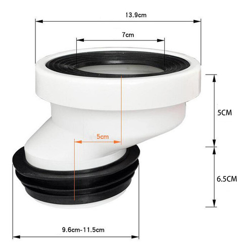 Contenedor Con Brida Adaptador De Extensión Desplazamiento 5
