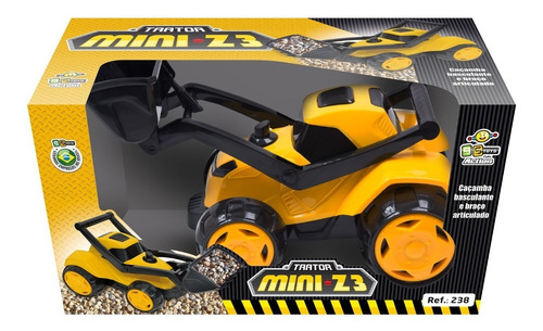 Trator De Brinquedo Mega Z3 Com Pá Basculante - Bs Toys