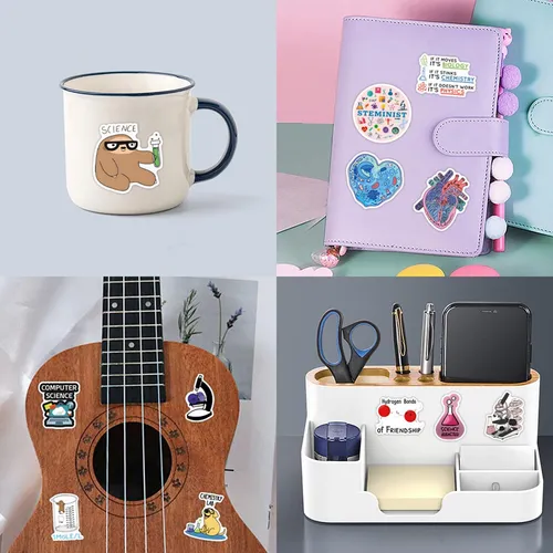 Cute Biology Stickers Biology Stickers Cartoon Decal 110x Sk