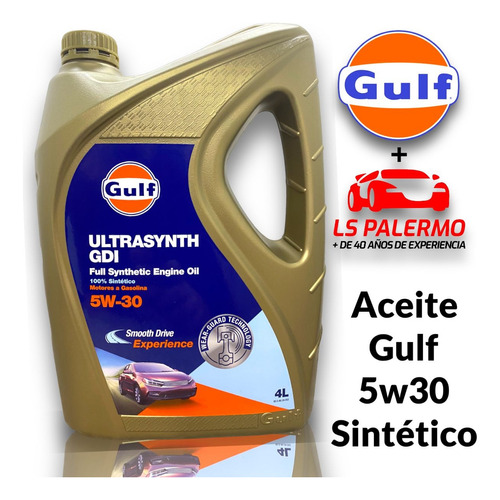 Aceite Gulf 5w30 Sintetico Ultrasynth Gdi X 4 Litros