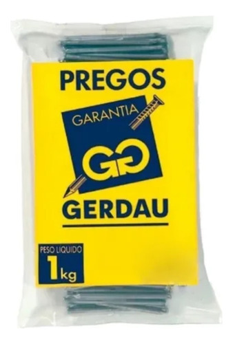 Prego Cabeça Dupla 17x27 2.1/2x11 20kg Gerdau