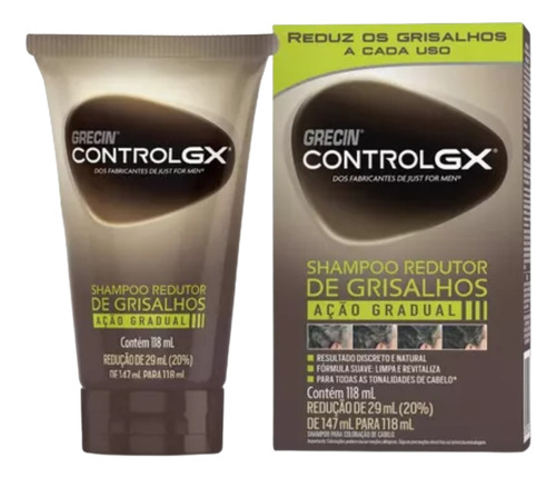 Shampoo Grecin Control Gx Redutor De Grisalhos Original Novo