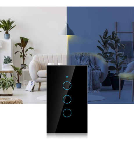 Interruptor Wifi Táctil Control Remoto Compatible Con Google