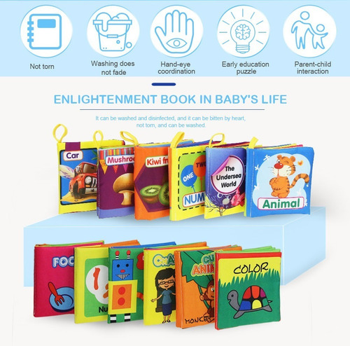 Libro De Tela Suave Lavable - Los Animales