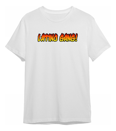 Camiseta Fire Latino Gang J Balvin Personalizada Sublimada 