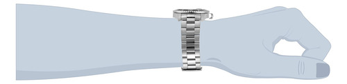 Reloj De Cuarzo De Acero Inoxidable Para Hombre 43mm Platead