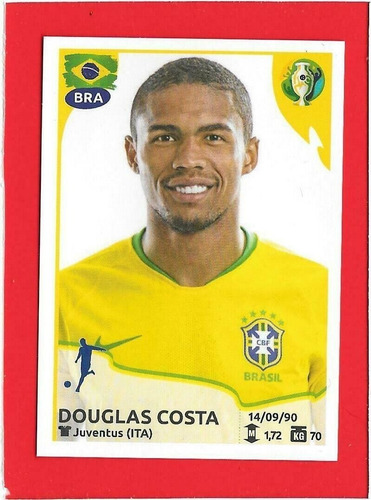 Lámina Álbum Copa América Brasil 2019 / Douglas Costa #35