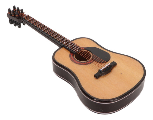 Mini Guitars Miniature Wooden Guitar Model High Simulation