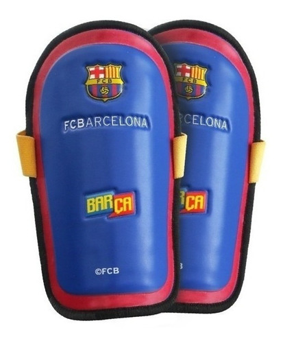 Canilleras Futbol Barcelona Infantiles Adultos Barca Pvc