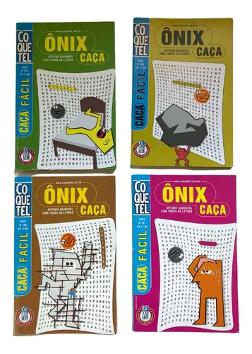 Kit 10 Livros de Passatempos Coquetel Ônix Caça Palavras, Magalu Empresas